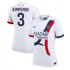 Paris Saint-Germain Presnel Kimpembe #3 Bortedrakt Kvinner 2024-25 Kortermet